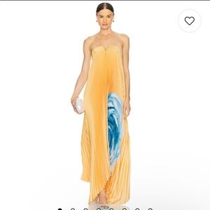 L'IDEE Black Tie Gown in Une Fleur Bleu